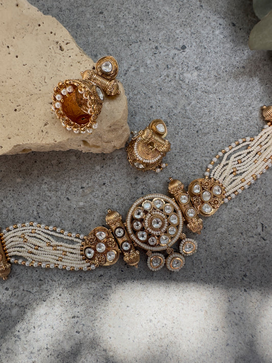 SAIGE CHOKER SET - Premium Necklace from Chaand + Bali - Just $89! Shop now at Chaandbali