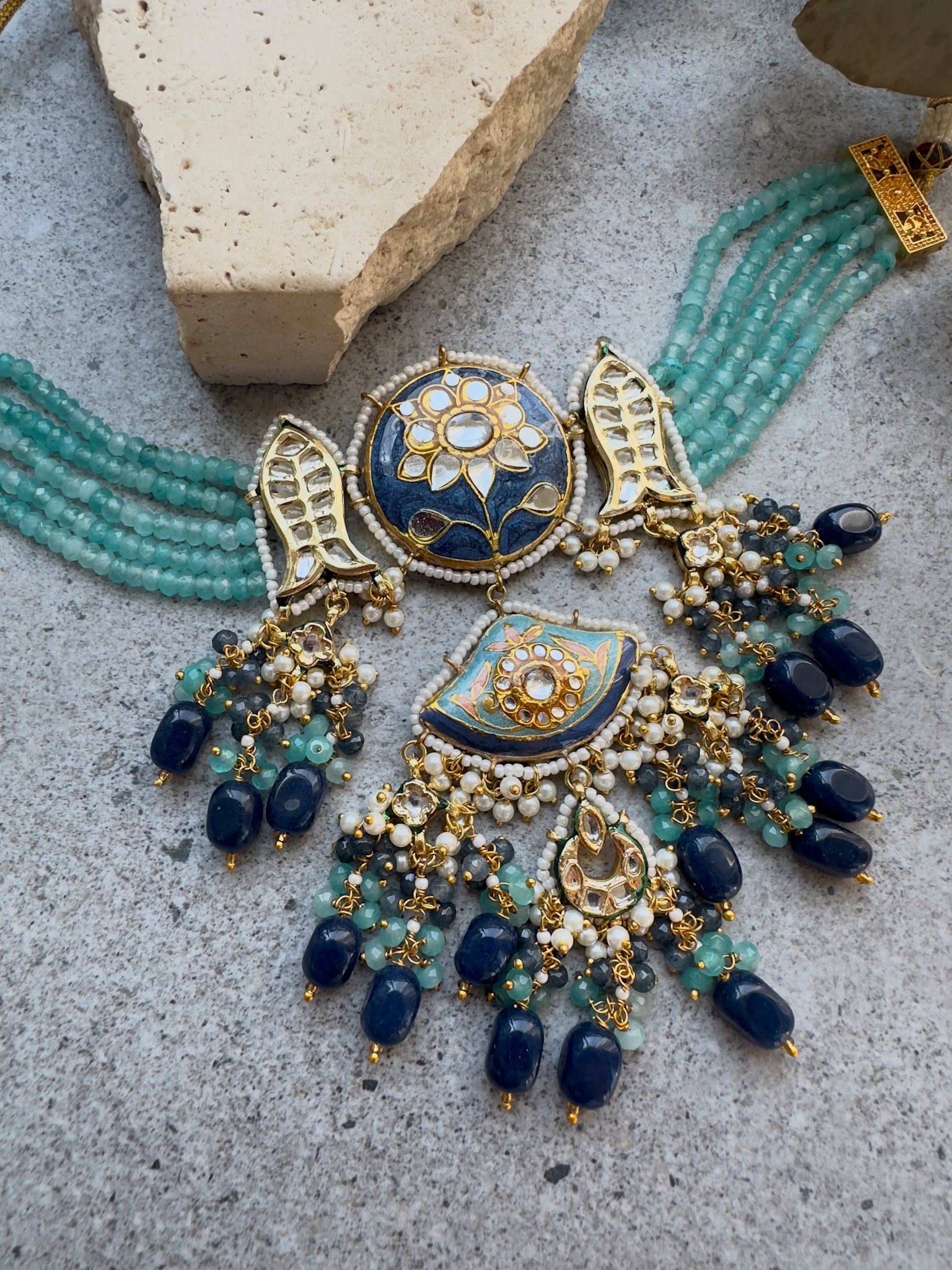 SAISHA CHOKER SET - Premium Necklace from Chaand + Bali - Just $179! Shop now at Chaandbali