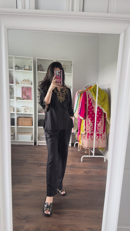 MIDNIGHT BLOOM CO-ORD SET